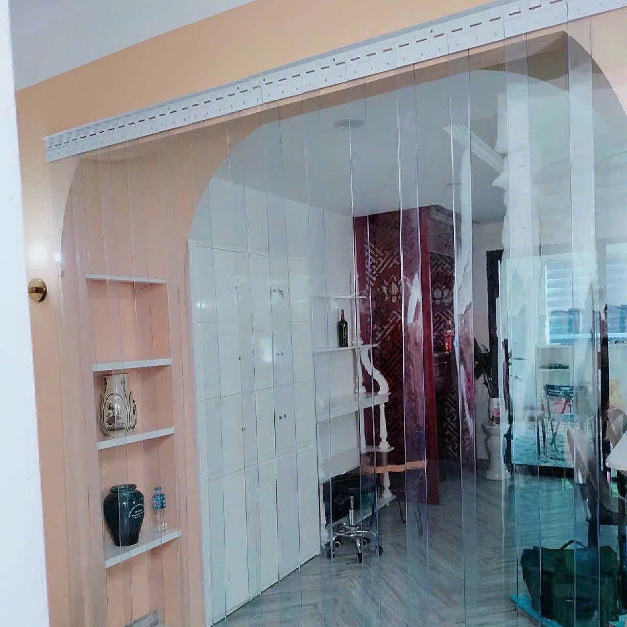 Rèm nhựa pvc ngăn lạnh 2026, Lắp đặt hôm nay, Giao toàn quốc Rèm nhựa pvc kéo xếp