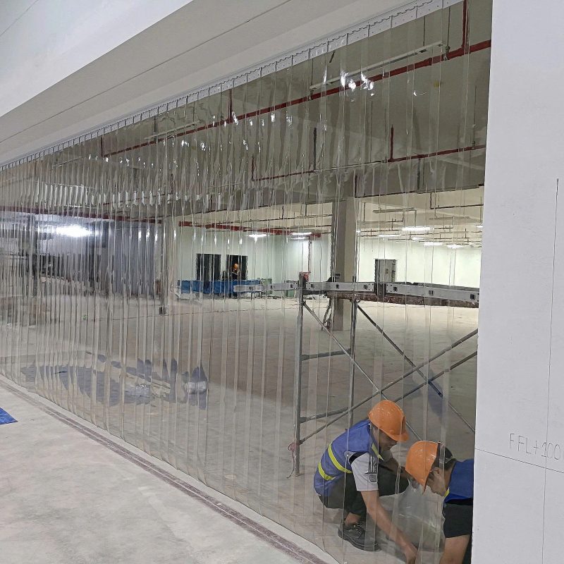 Rèm ngăn điều hoà, rèm ngăn lạnh, rèm nhựa trong suốt Rèm ngăn điều hoà