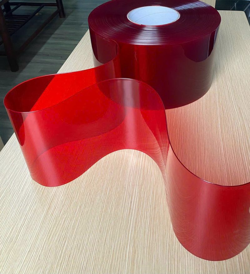 Cuộn nhựa pvc màu đỏ