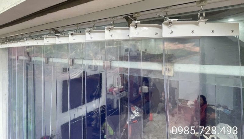 Xưởng sản xuất rèm ngăn lạnh cách nhiệt giá rẻ đi các tỉnh rèm pvc kéo xếp