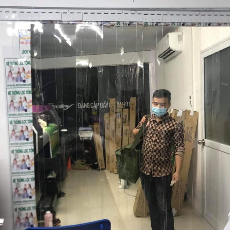 Rèm Nhựa Ngăn Lạnh Rèm nhựa ngăn lạnh màu trong suốt