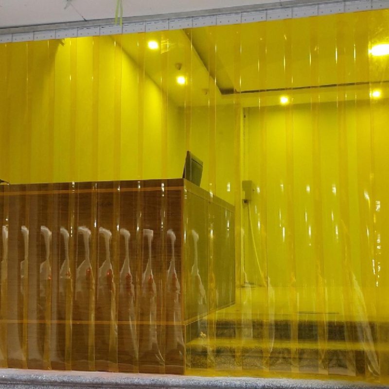 Rèm Nhựa Ngăn Lạnh Rèm nhựa ngăn lạnh màu vàng