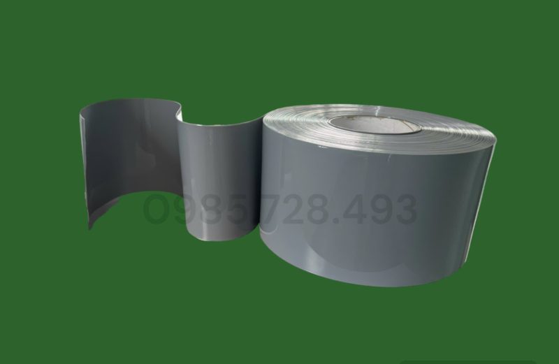 Cuộn nhựa pvc màu ghi xám
