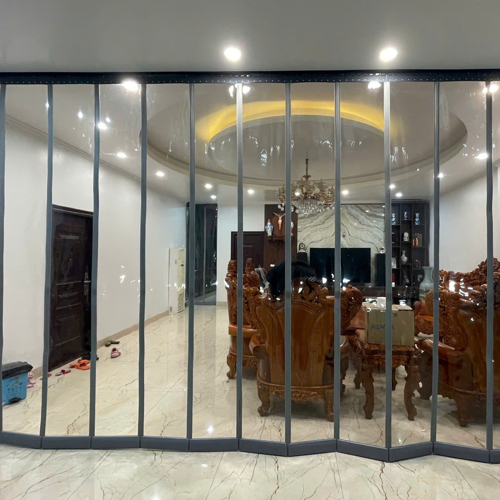 rèm nhựa từ tính