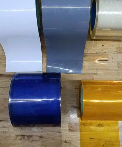 Rèm ngăn điều hoà, rèm ngăn lạnh, rèm nhựa trong suốt Mau sac cuon nhua pvc Cover